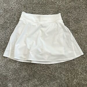 White Lululemon lightweight skirt